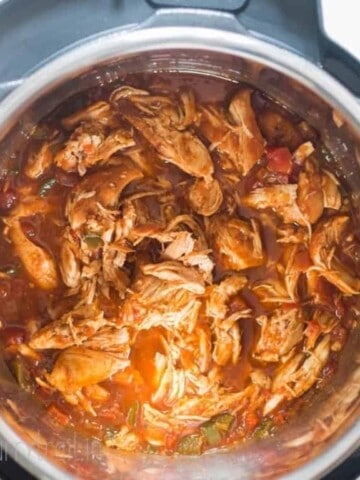 shredded Mexican chicken in instant pot