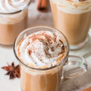 3 cups of Starbucks copycat pumpkin spice latte