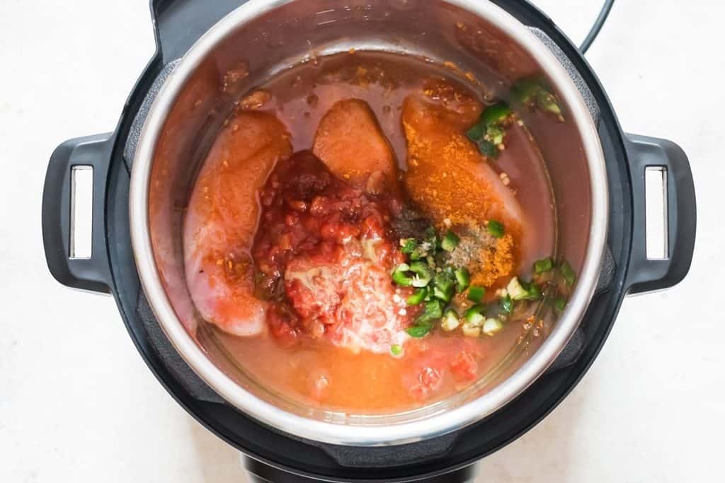 chicken stock to cook instant pot shredded chicken