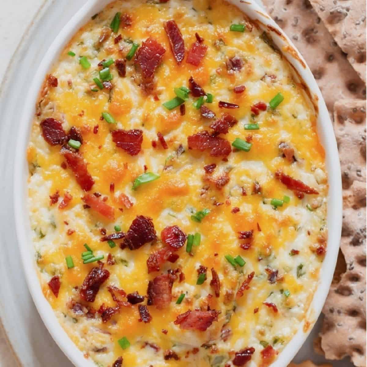 Best Cream Cheese Dip with Bacon and Cheddar - CurryTrail