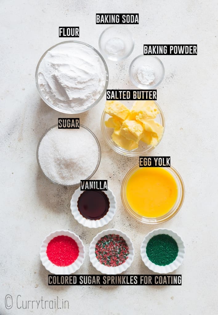 ingredients for soft sugar cookie recipe