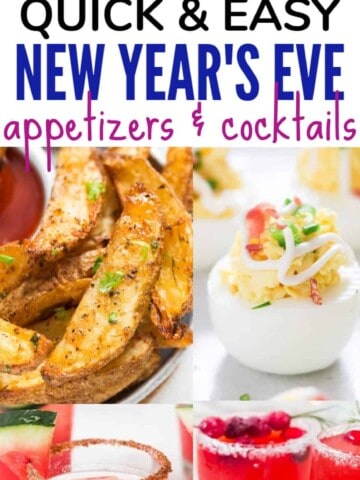 new year's eve appetizers & cocktails