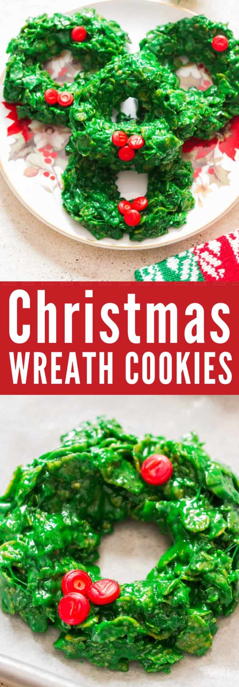 Easy Christmas Wreath Cookies Recipe - CurryTrail