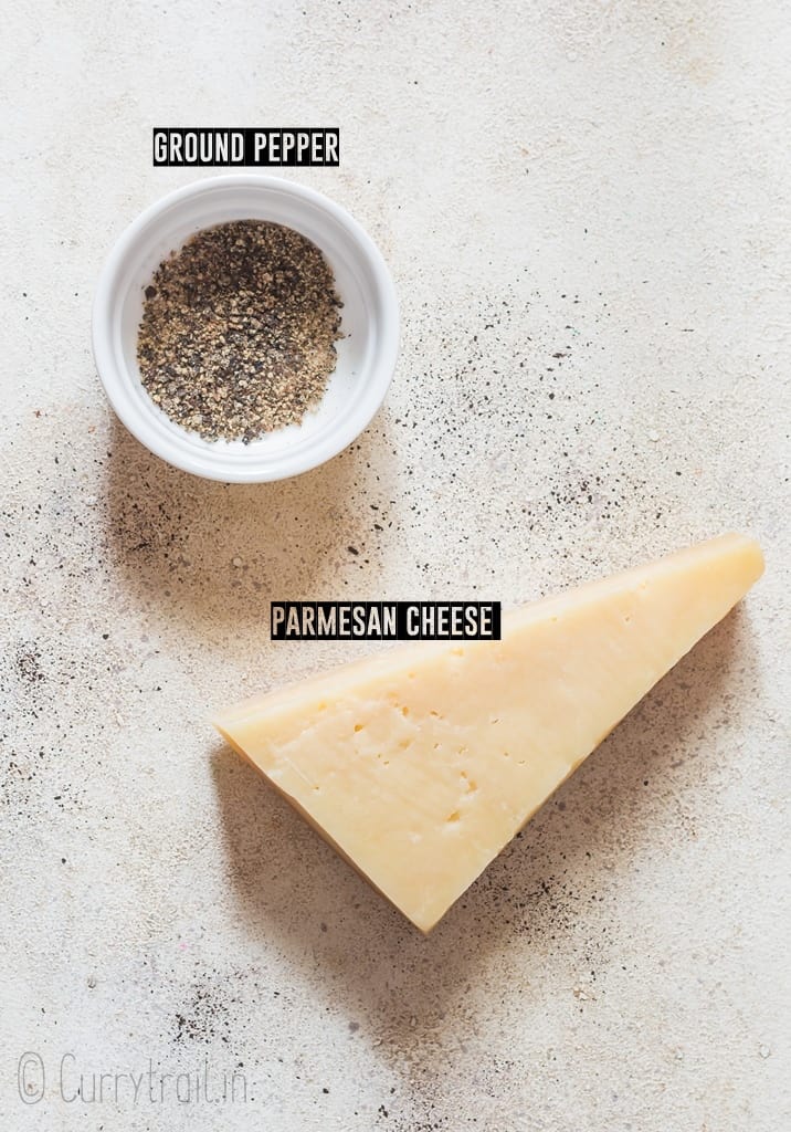 ingredients for parmesan crisps