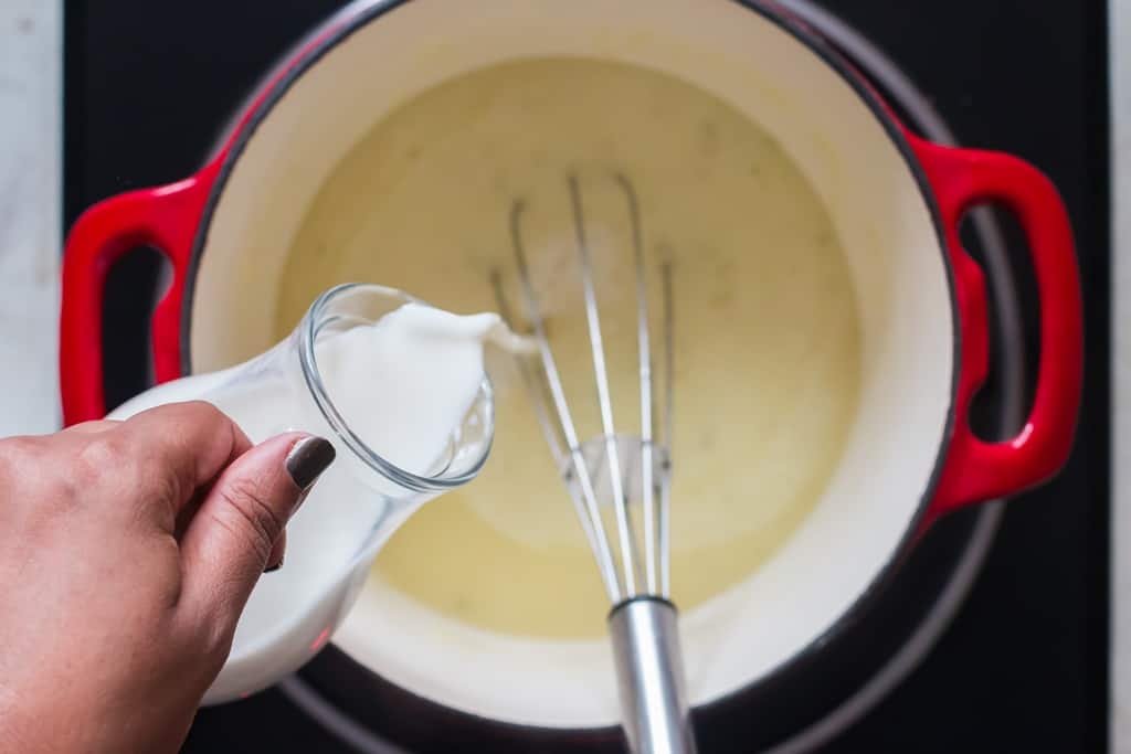 adding half n half to cook roux