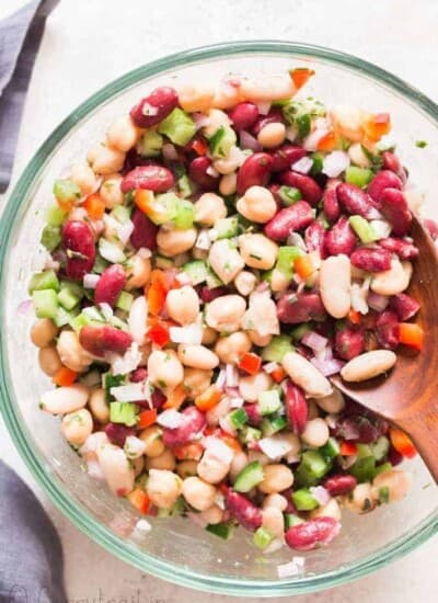 3 bean salad in bowl