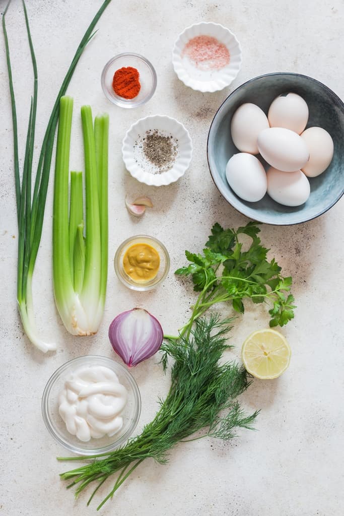 ingredients for egg salad recipe