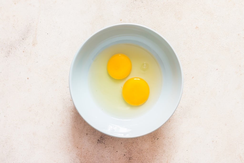 beaten eggs for breading coconut shrimps