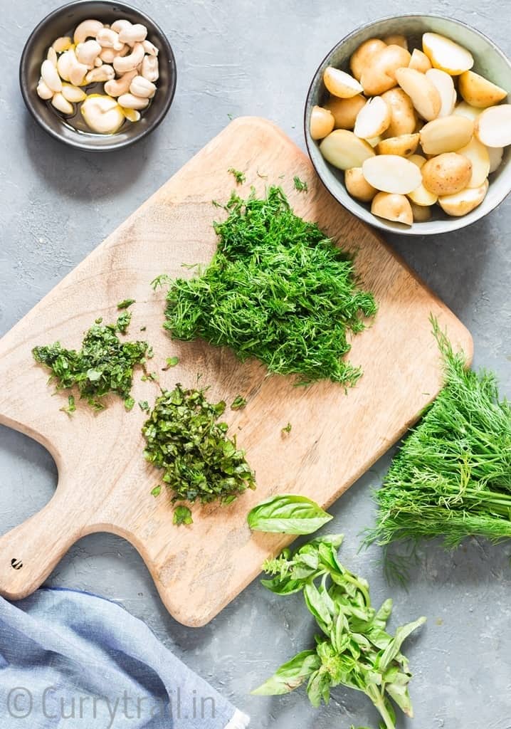 ingredients for potato salad recipe