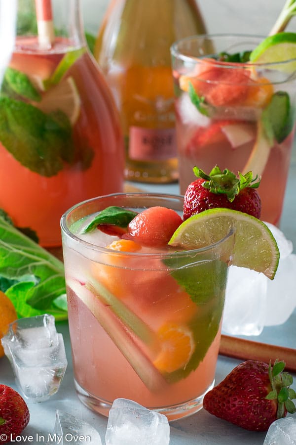 rhubarb rose sangria