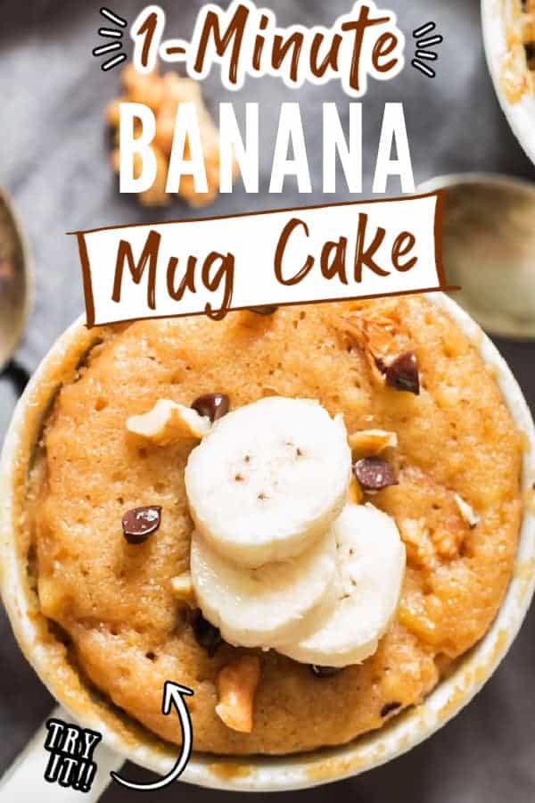 1 Minute Banana Mug Cake Recipe {Video} Curry Trail