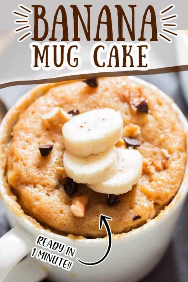 1 Minute Banana Mug Cake Recipe {Video} Curry Trail