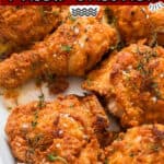 best Southern fried chicken with text
