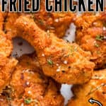 crispy Southern fried chicken with text