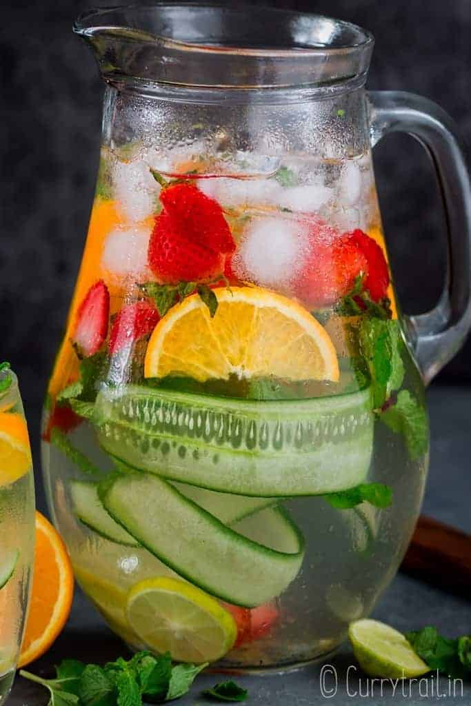 Detox Infused Water  Homemade Vitamin Water - Curry Trail