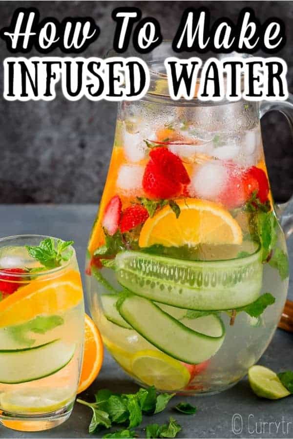 Detox Infused Water Homemade Vitamin Water Curry Trail