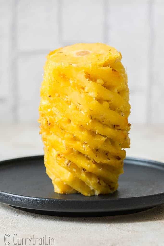 pineapple skin removed and ready to use