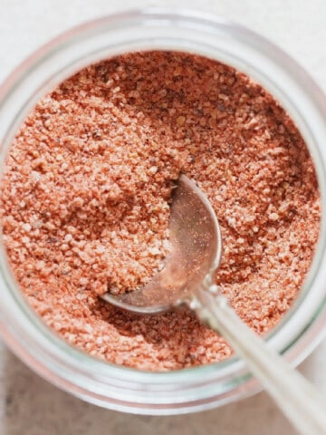 seasoned salt in jar