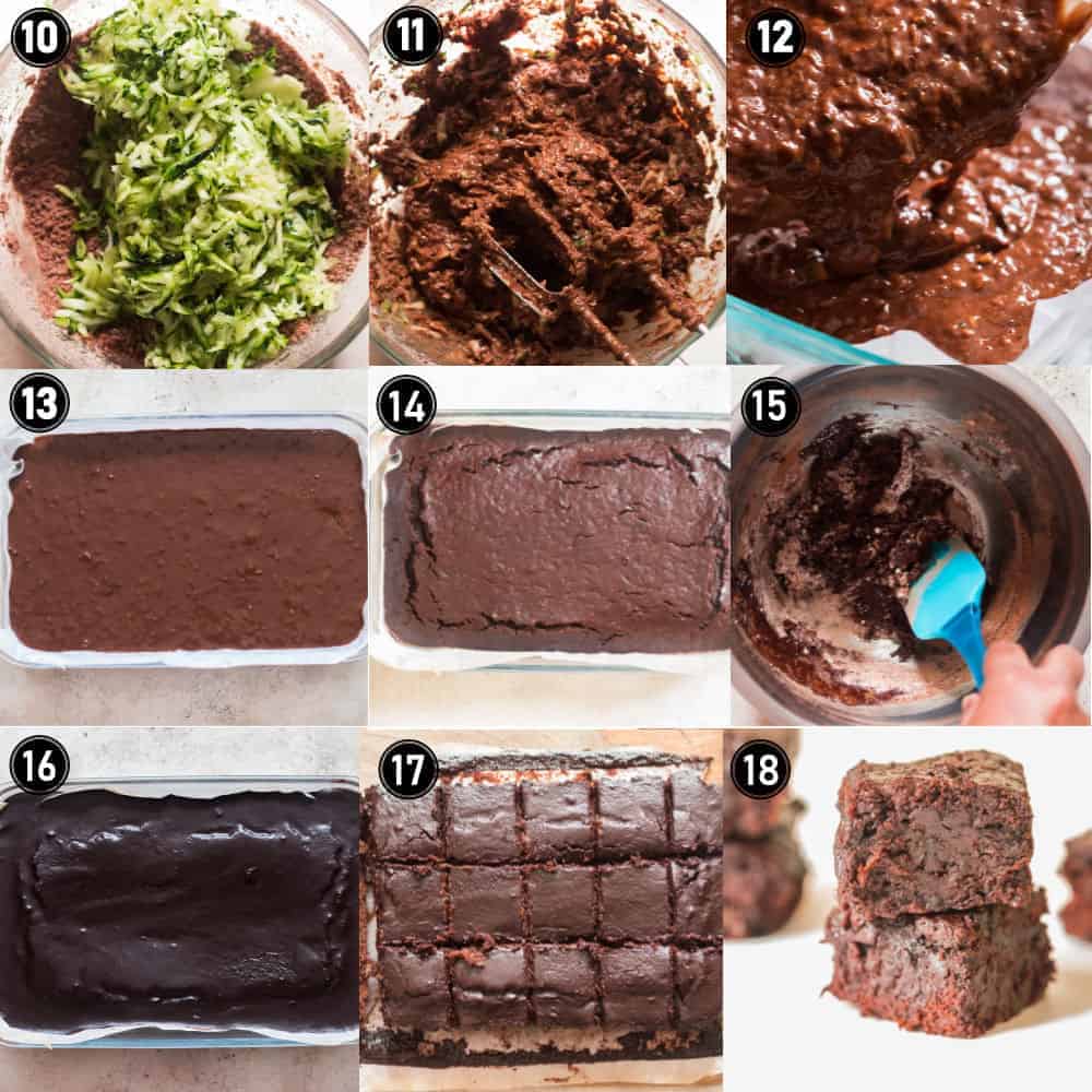 zucchini brownie recipes step by step pictures