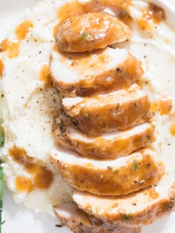 instant pot chicken breasts on mashed potatoes