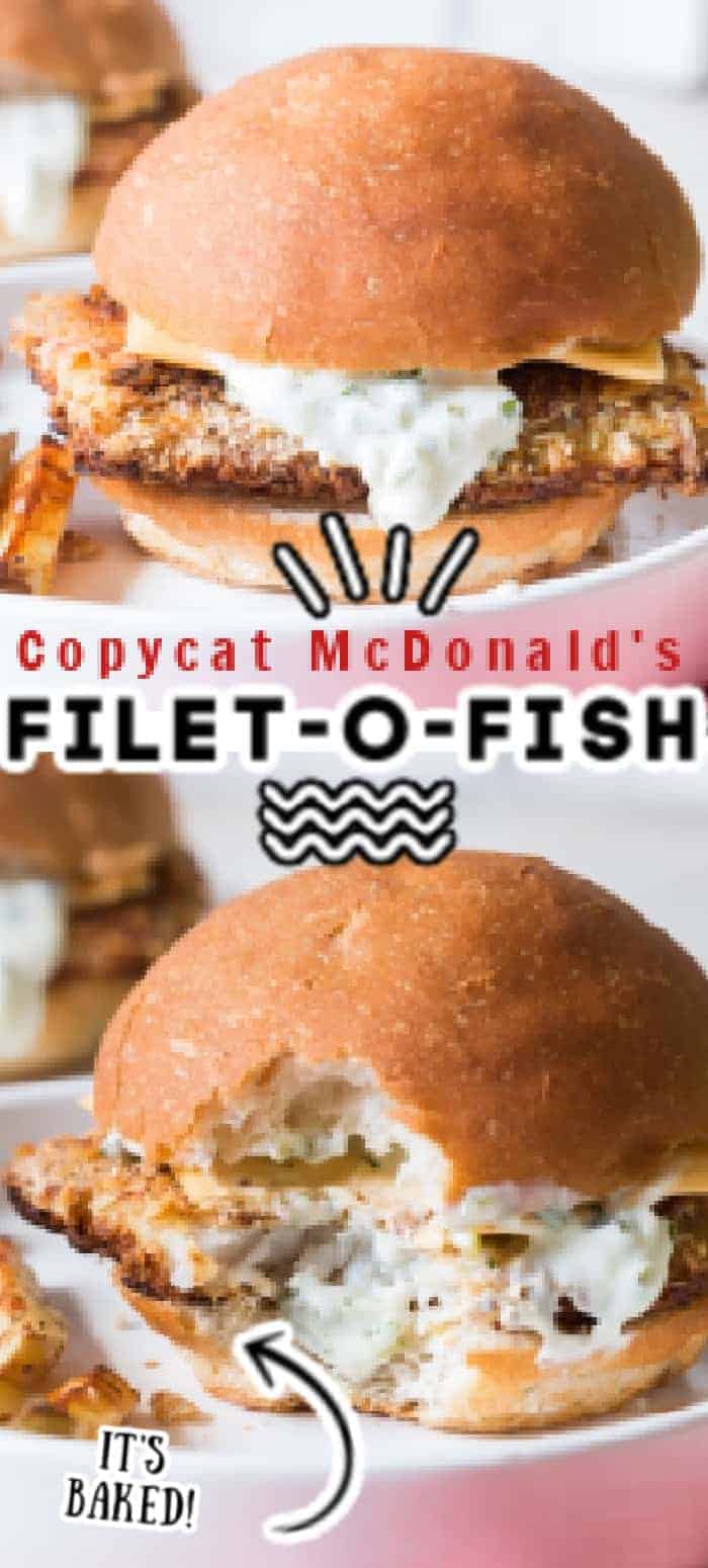 Homemade Fileo Fish Healthy Baked McDonald's Filet-O-Fish Burger- Curry Trail