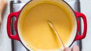 step 11 mix until cheese melts into smooth creamy sauce