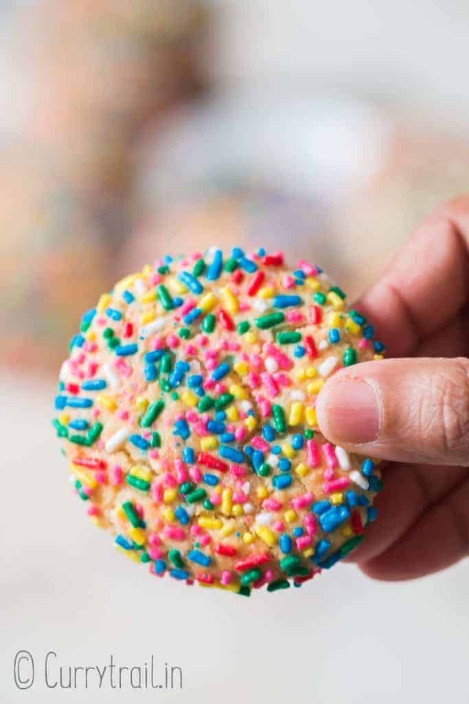 soft and chewy sprinkle sugar cookies