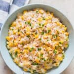 bowl of creamed corn