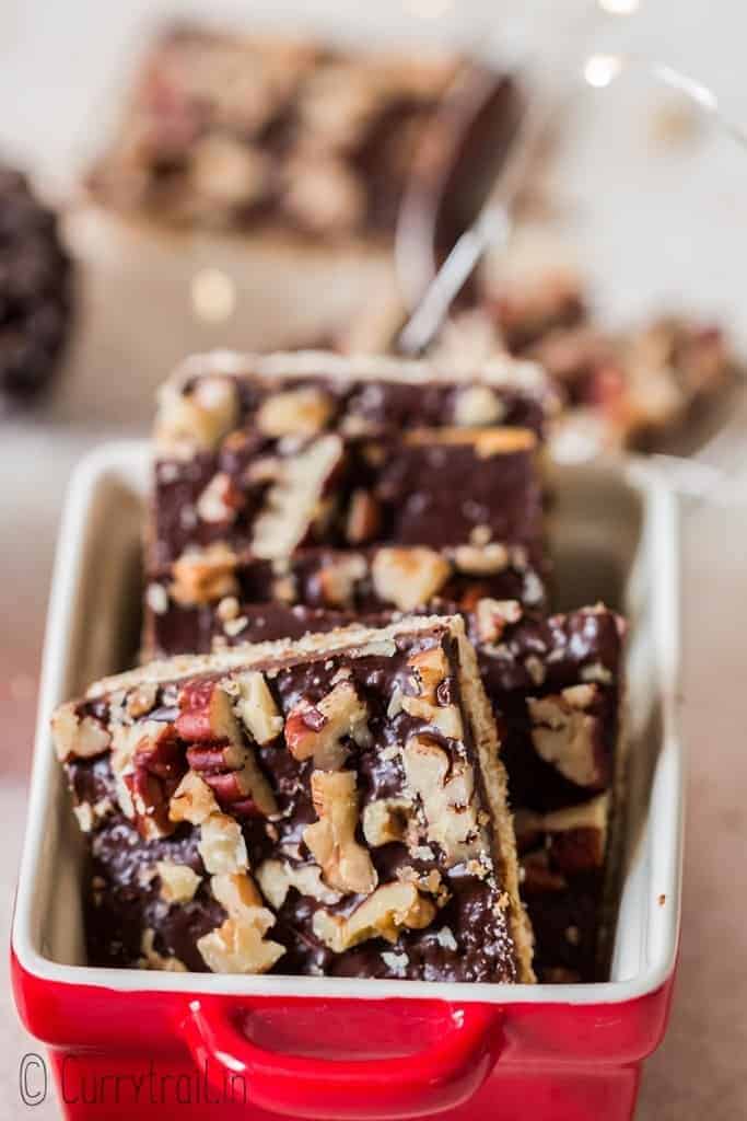 Christmas crack candy in ceramic bowl
