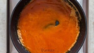 making buffalo hot sauce in pan