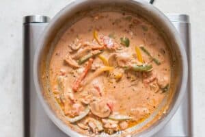 vegetables in cream sauce