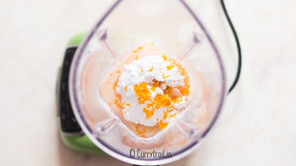 step by step instructions for Orange Julius in blender