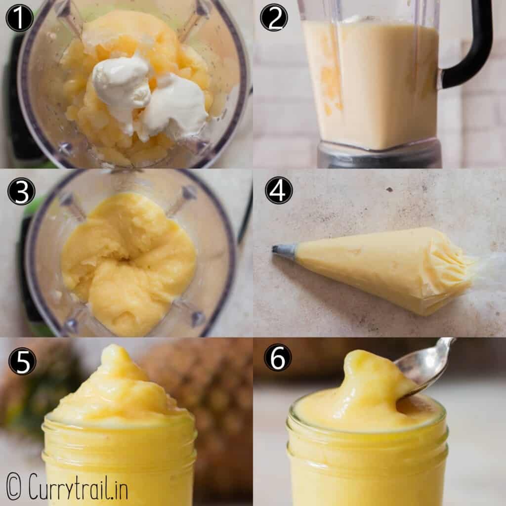 step by step pictorial instructions of dole whip recipe