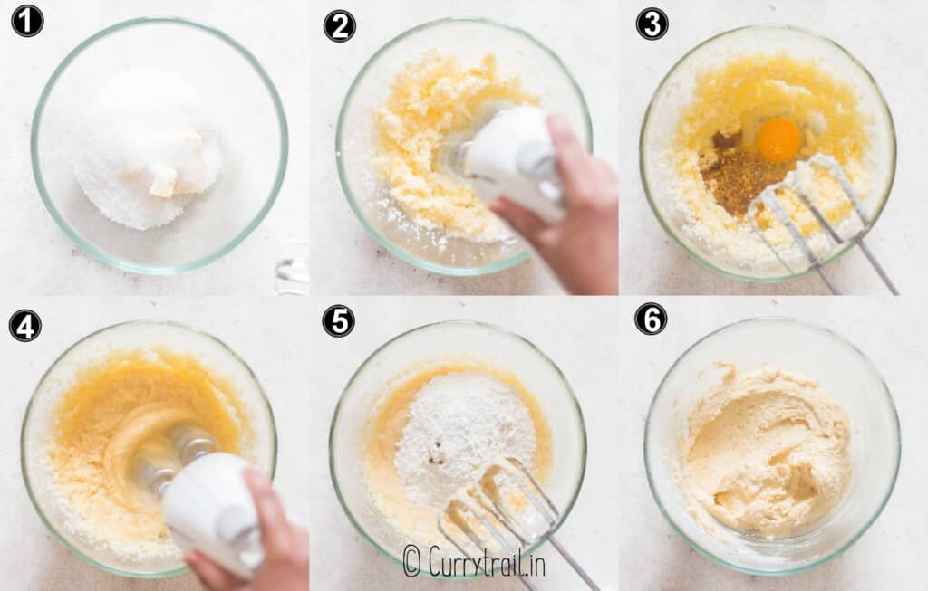 step by step pictorial for lemon crinkle cookies