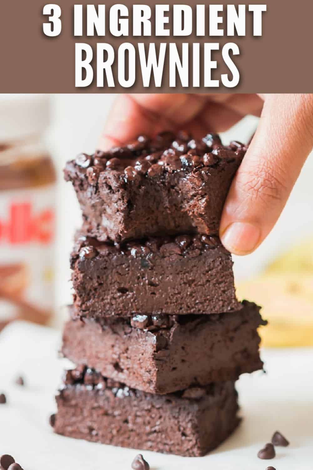 3 Ingredients Brownies (no grains, no eggs, no butter) Curry Trail