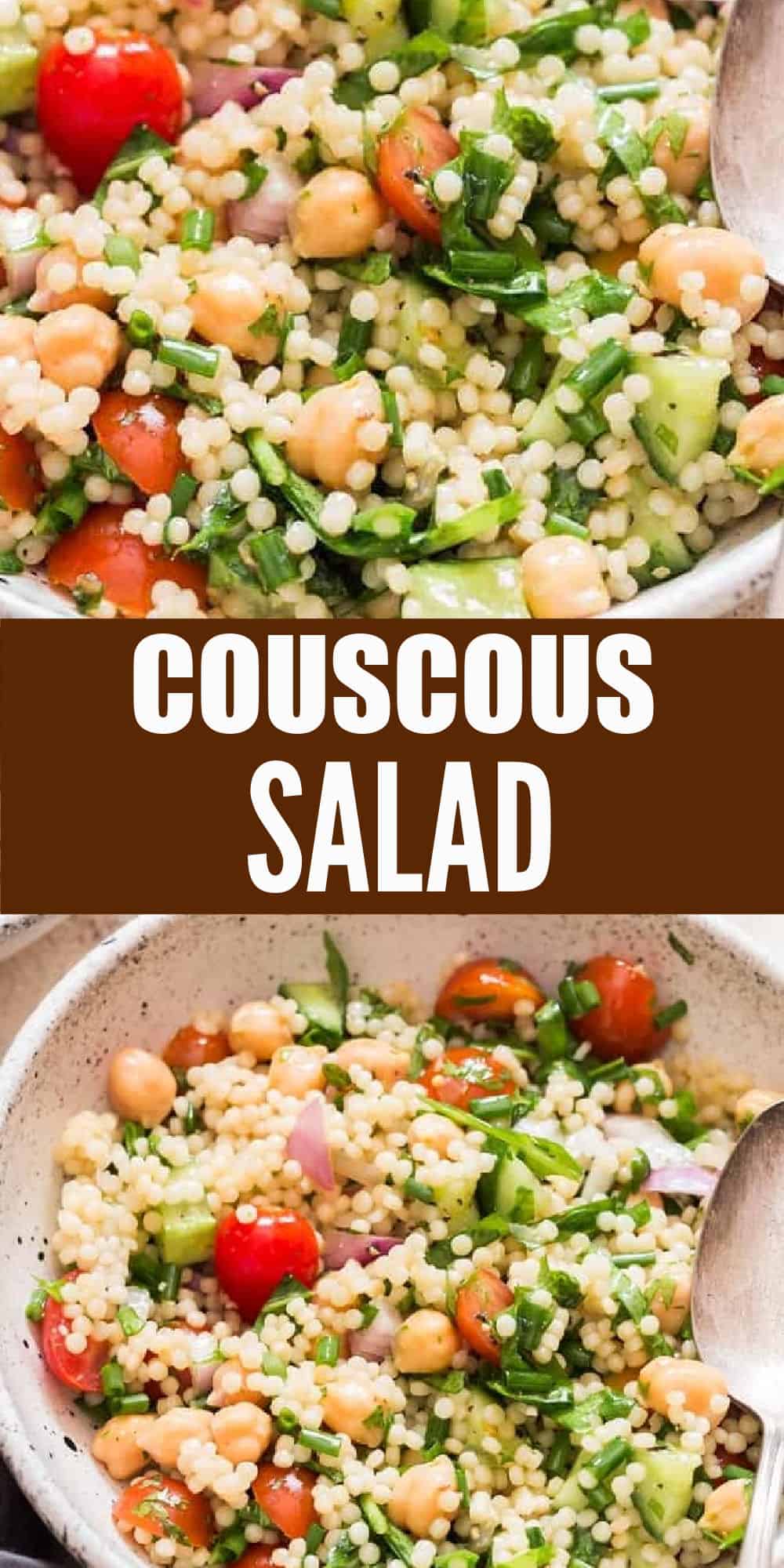 Easy Israeli Couscous Salad with Chickpeas and Herbs CurryTrail