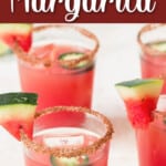 watermelon margarita with jalapenos.