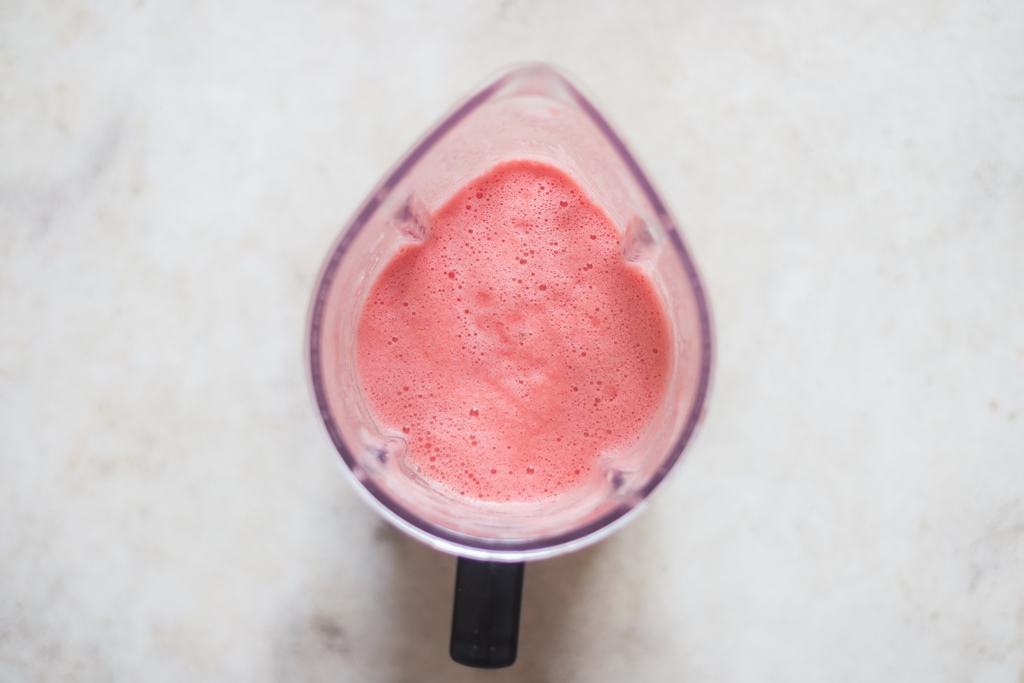 watermelon juice in a blender.