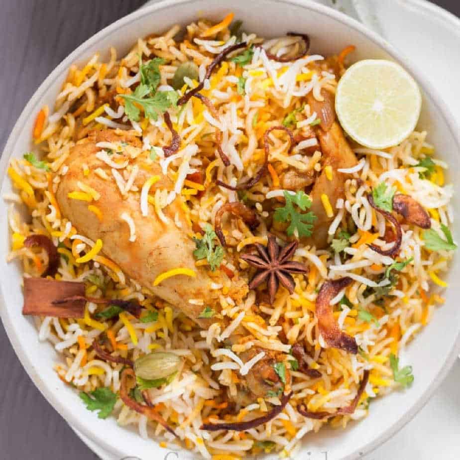 Vegetable Dum Biryani Curry Trail