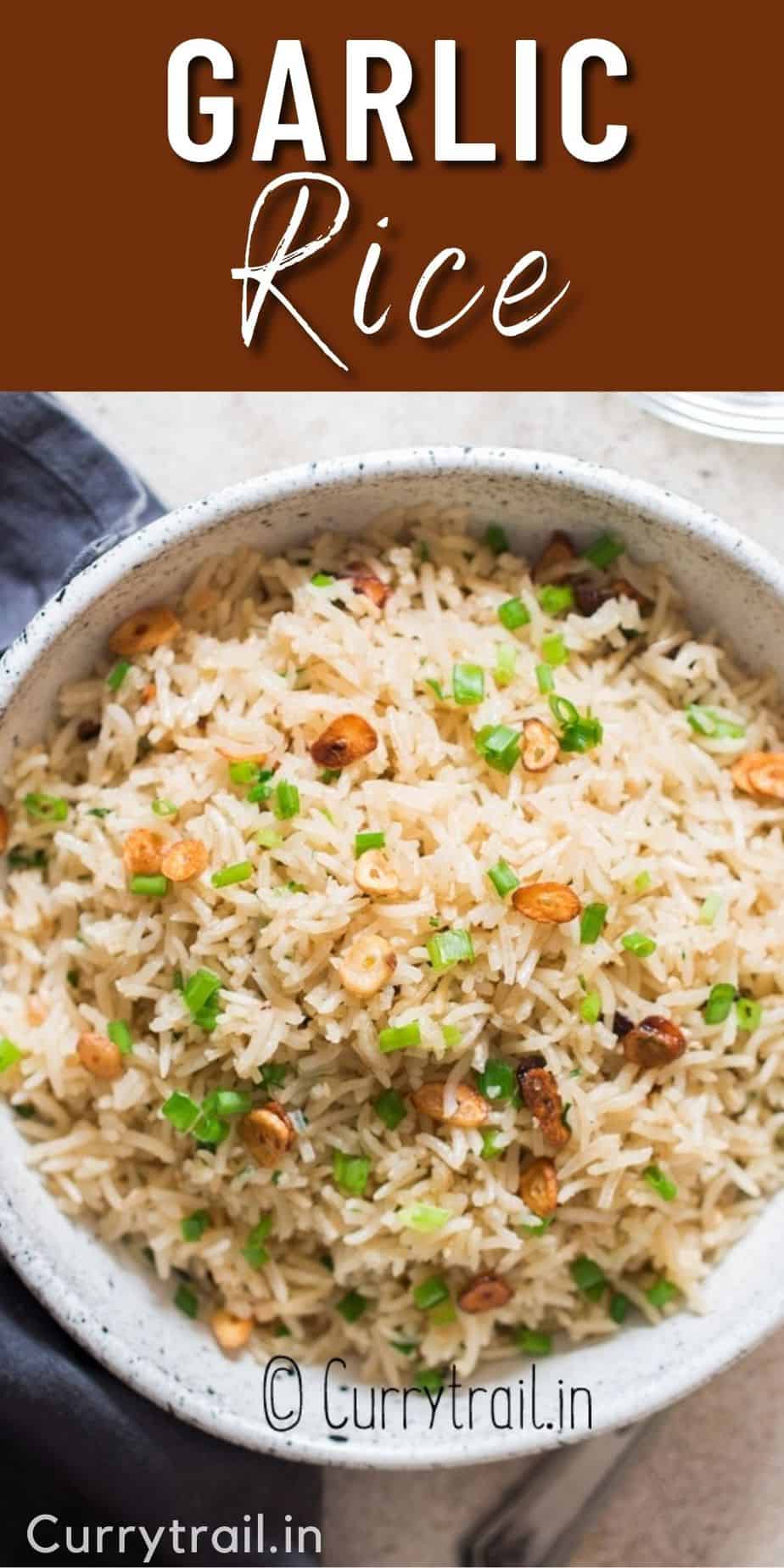 Easy Garlic Rice (Filipino Garlic Fried Rice) Curry Trail