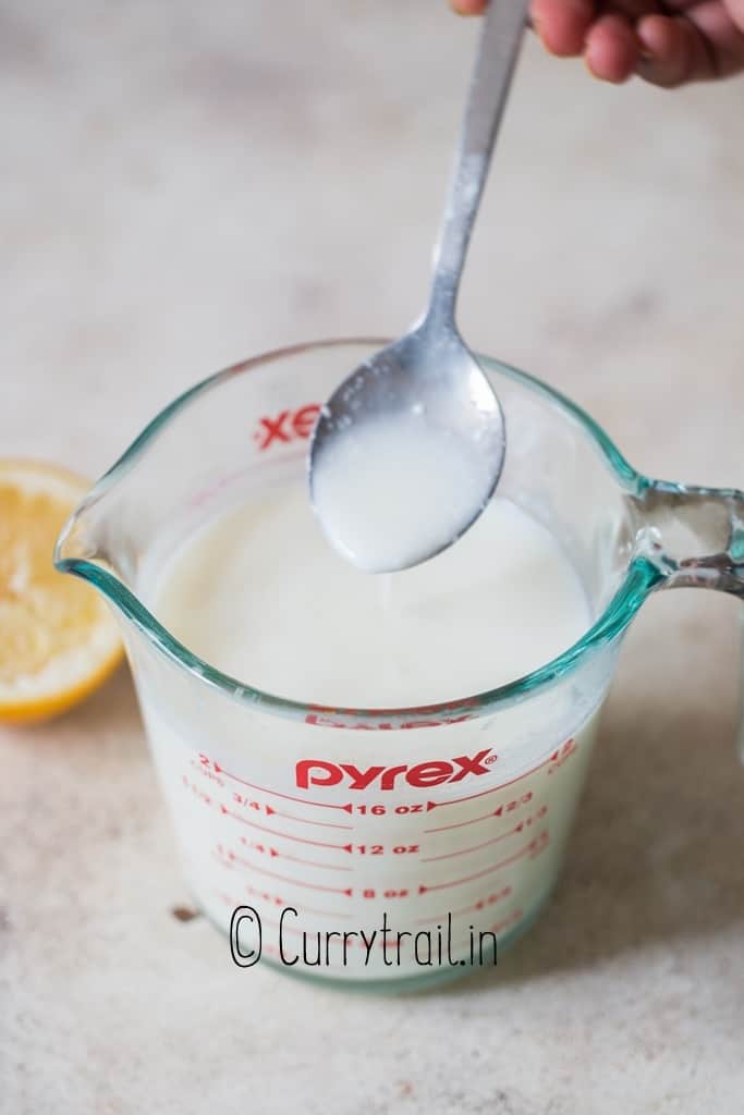 simple homemade buttermilk substitute in jar