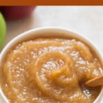 creamy applesauce with text