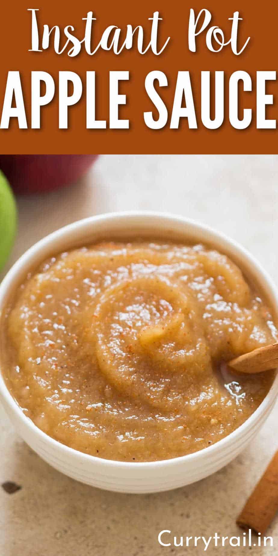 Instant Pot Applesauce Recipe (no sugar added) Curry Trail