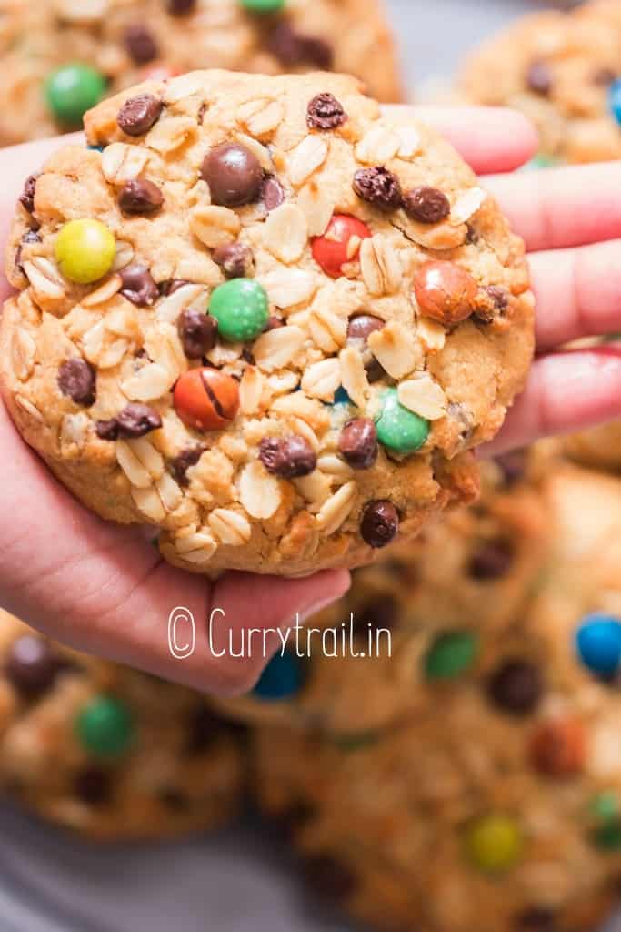 monster cookie size of a palm