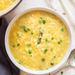 easy egg drop soup in bowl