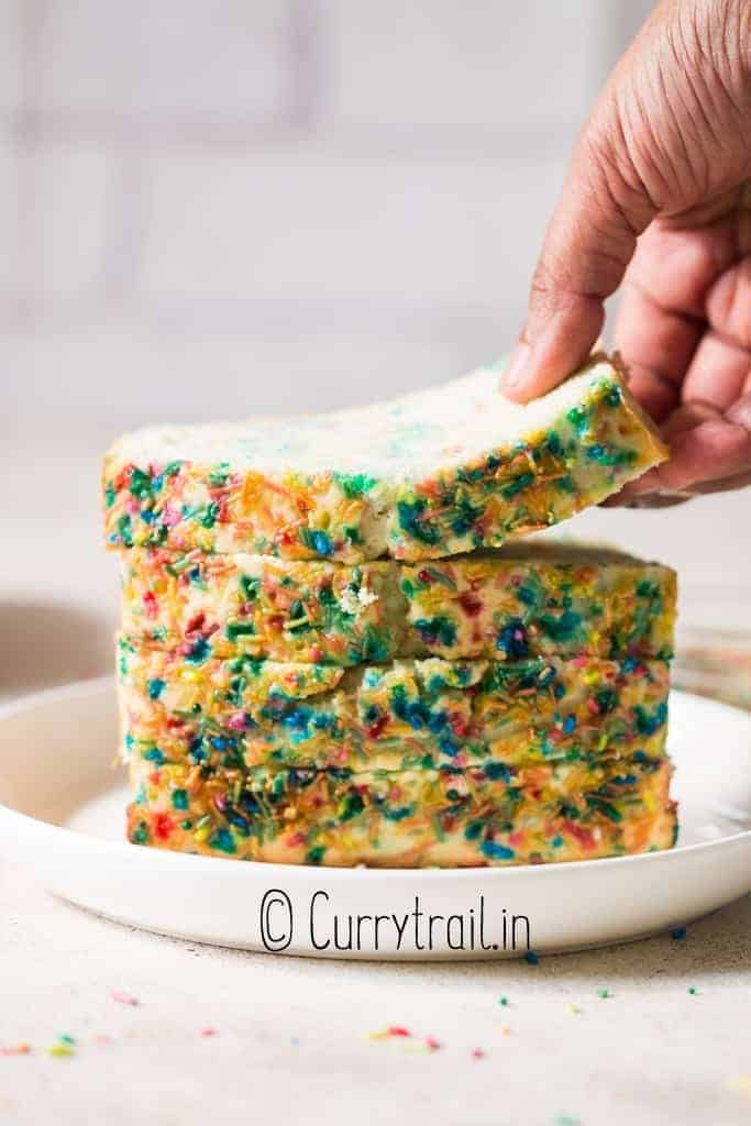Neapolitan Ice Cream Bread just 2 ingredients