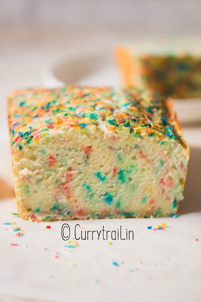 ice cream bread with rainbow sprinkles