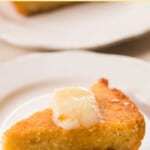 slice of cornbread with text