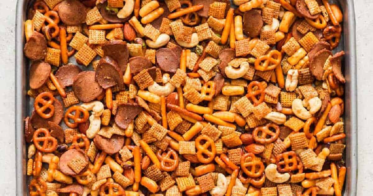 Sweet Salty and Spicy Chex Mix Recipe - CurryTrail