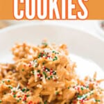 no bake haystack cookies on plate